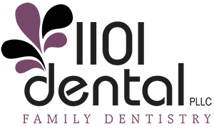 1101 dental logo
